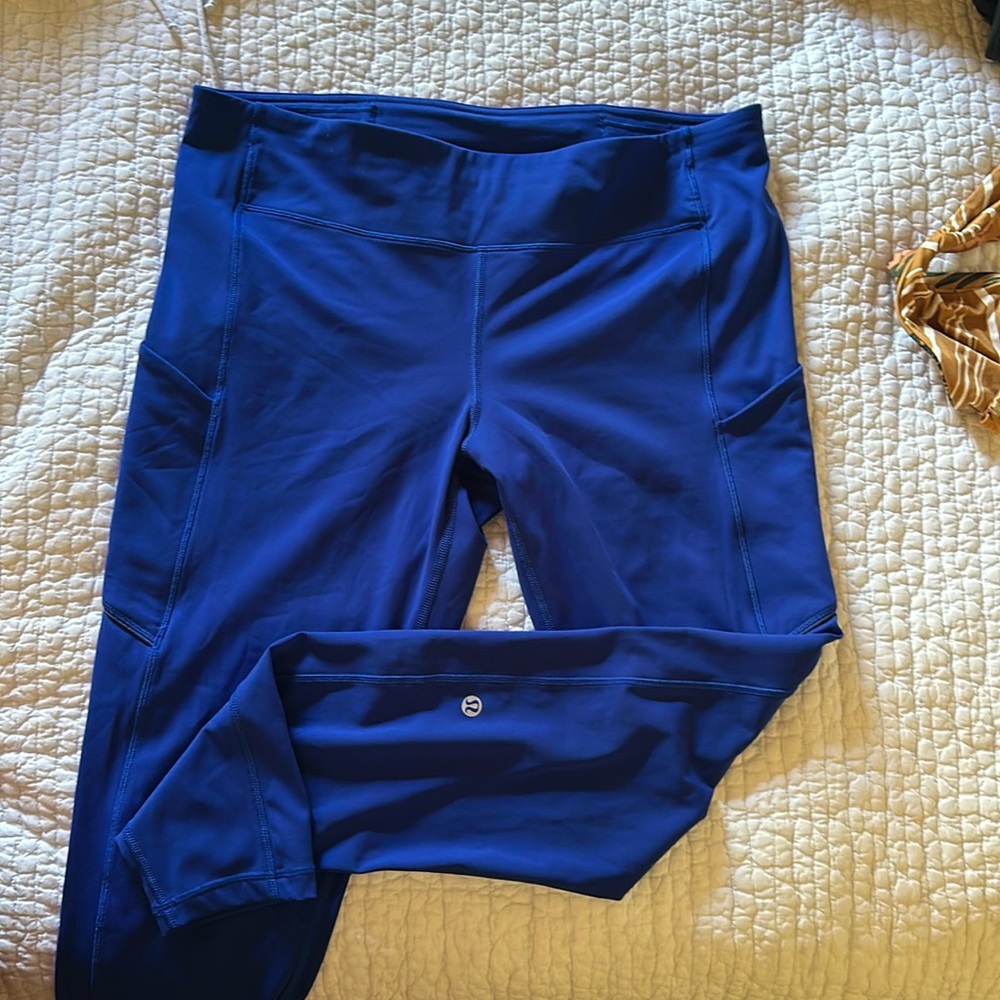 Blue Lululemon leggings